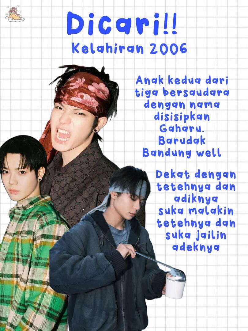 💛
Misi barudak!! Dicari adek dan Aa kami yang hilang ini.
Dilirik atuh Kasep!!