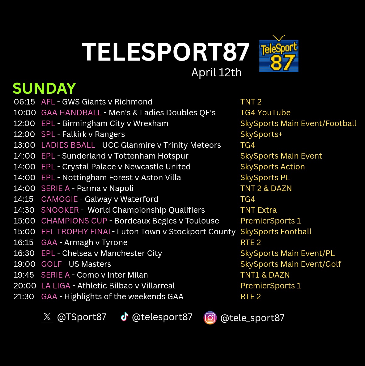 TeleSport87 tweet media