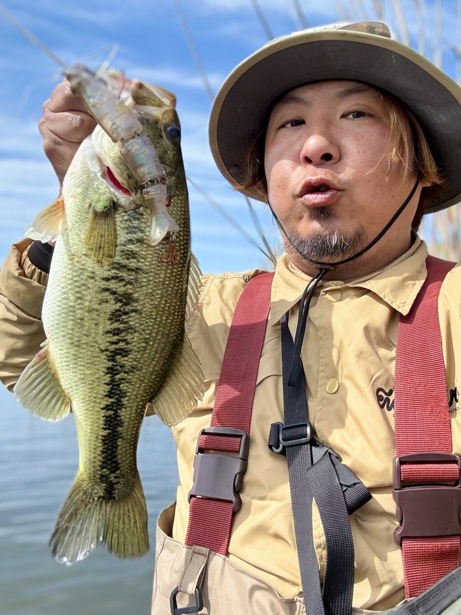 task_69_music's tweet photo. 琵琶湖で仲間と合流してエンジョイフィッシング。
ワチャワチャ釣りして、美味しいランチもして、満足しましたとさ。
#トビキチの輪 #PLUS1 #PLUSONElure #bombada #プラスワンルアー #ボンバダ #トビキチ #トビキチサブマリン https://t.co/cd7MiUX2Op