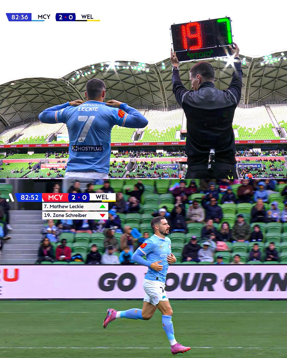 A-Leagues and <a href="/Socceroos/">CommBank Socceroos</a> veteran Mathew Leckie makes his long-anticipated return 🥹💙   

He made his first <a href="/MelbourneCity/">Melbourne City FC</a> appearance since 31 October, 2025 after being subbed on in the second-half of tonight's clash. 

Welcome back, Lecks!