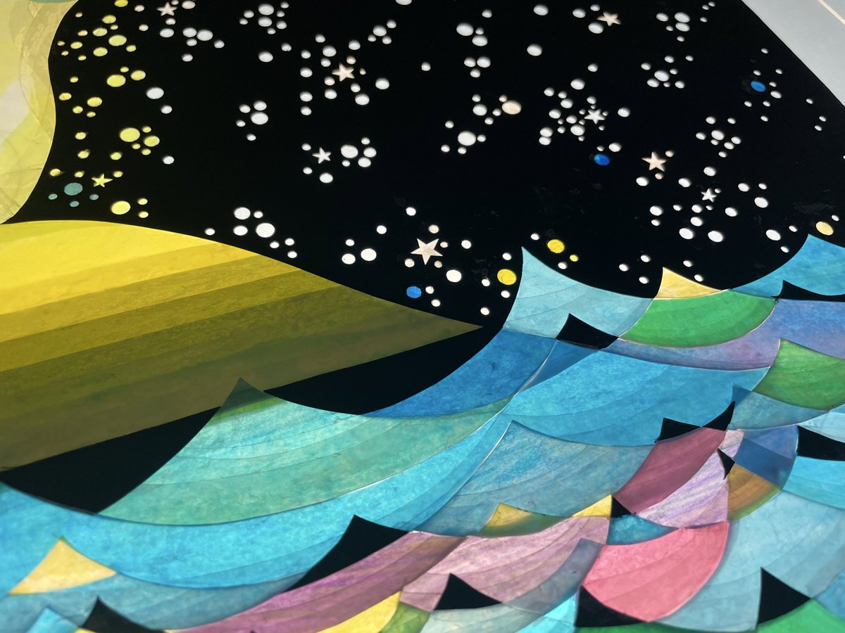 SatomiKono's tweet image. 上橋菜穂子先生の『精霊の守り人』を読み、
その世界観に感化されて描き始めた作品。

夜空の色をどう表現すべきか、制作が止まっています。
いつ完成するかな。

#影絵 #paperart #papercut #silhouetteart #精霊の守り人