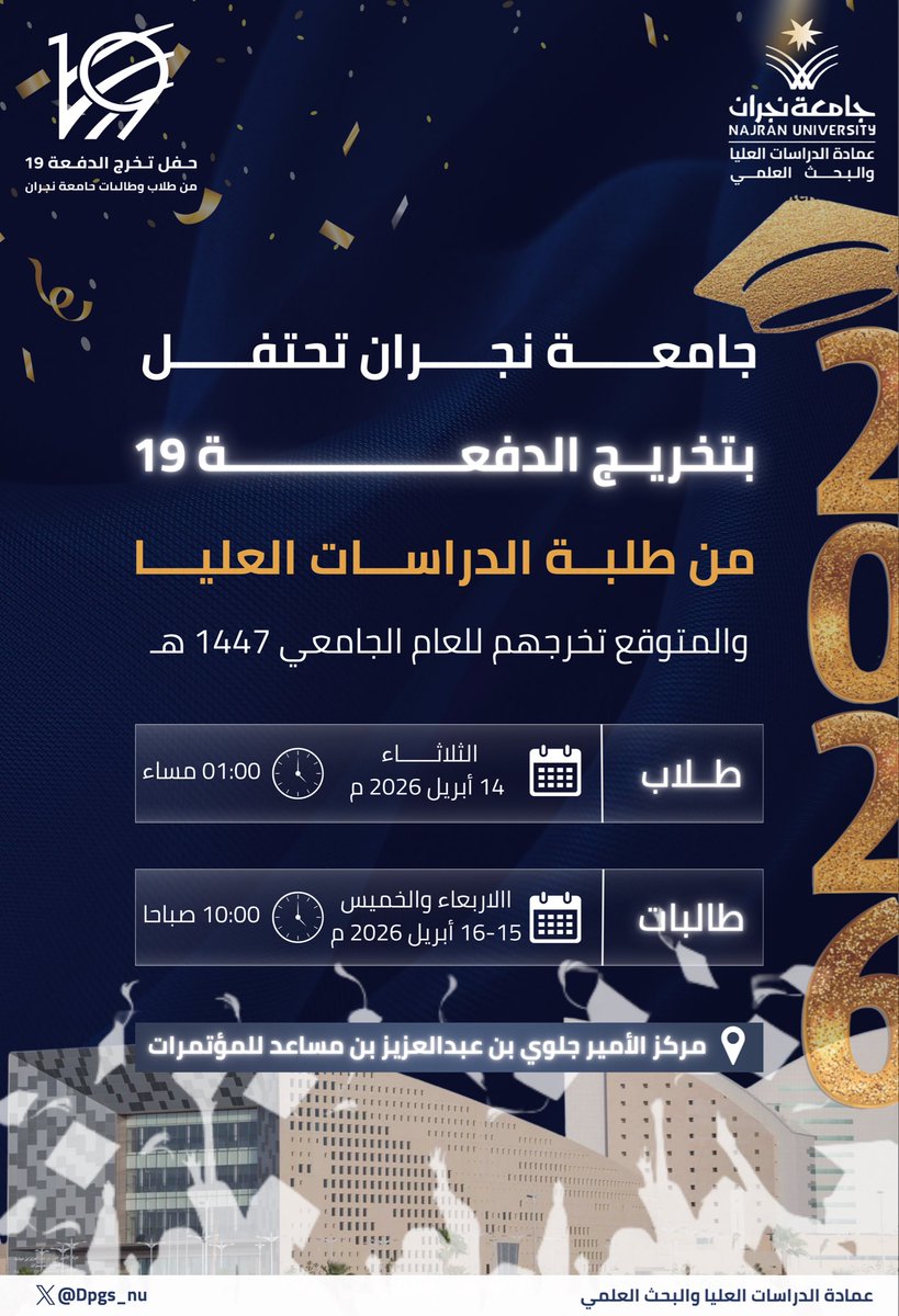 عمادة الدراسات العليا والبحث العلمي tweet media