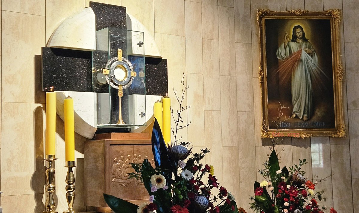 Ten Chleb mocnych daje mi wszelką siłę do prowadzenia tego dzieła i mam odwagę do pełnienia wszystkiego, czego żąda Pan. Odwaga i moc, która jest we mnie, nie jest moja, ale Tego, który mieszka we mnie — jest Eucharystia. (Dz 91).