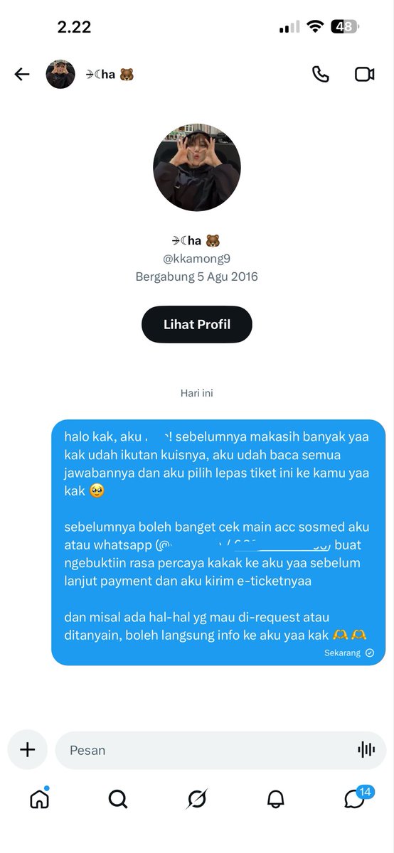 na — @ after dm ya tweet media