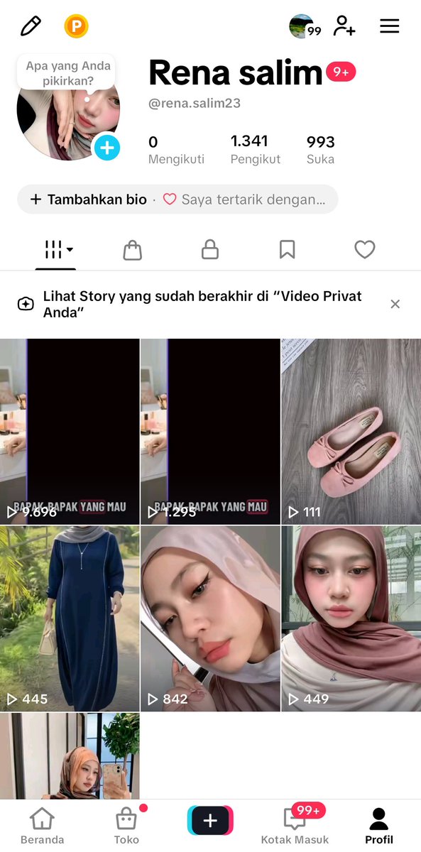 Nad Jual akun tiktok (grosirakundidi) tweet media