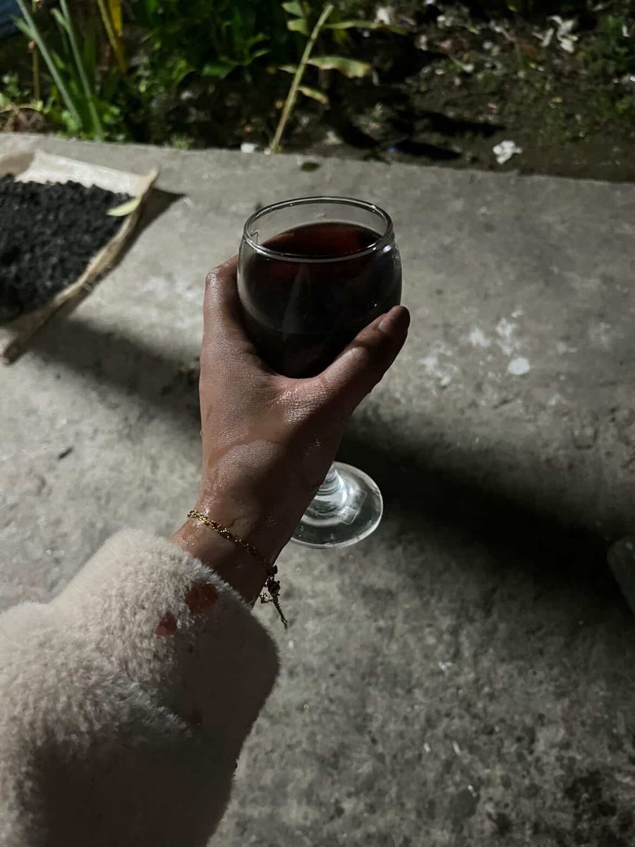 Spilled the drink?? But managed to take pictures