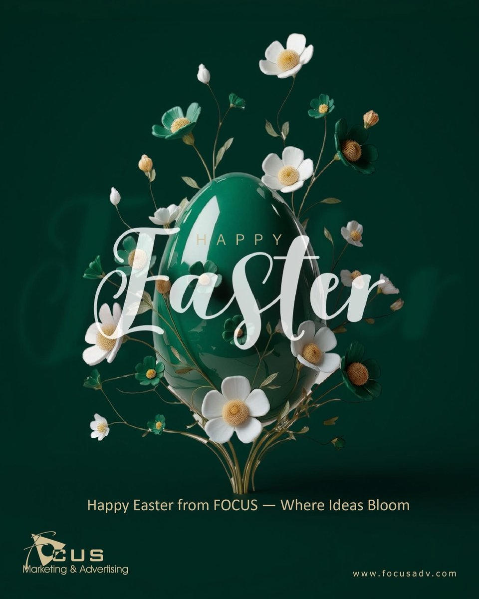 FOCUSADV1998's tweet photo. Happy Easter from FOCUS!
May peace fill your heart this season 🌸

#Easter #Easter2026 #BlessedSunday #FOCUSMarketing #FOCUSADV https://t.co/cT5NJUMNlL