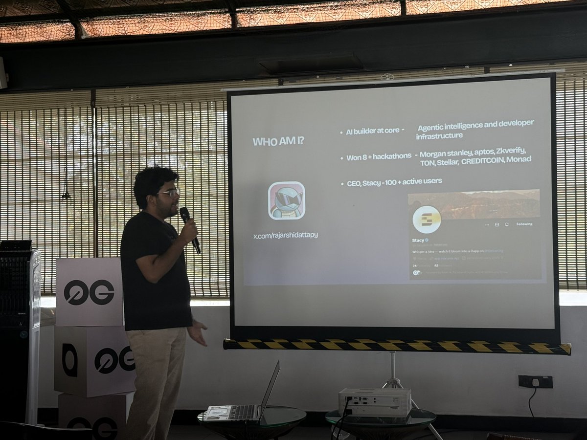 avisatna's tweet image. Nothing beats listening to hackers share what they’re actually building 🚀

Loved the quick project talks at OG Builders Open AI Day — real ideas, real problems, real solutions.

This is where innovation actually happens.

@0G_Foundation @0G_labs @HackQuestIN

#Builders #Web3