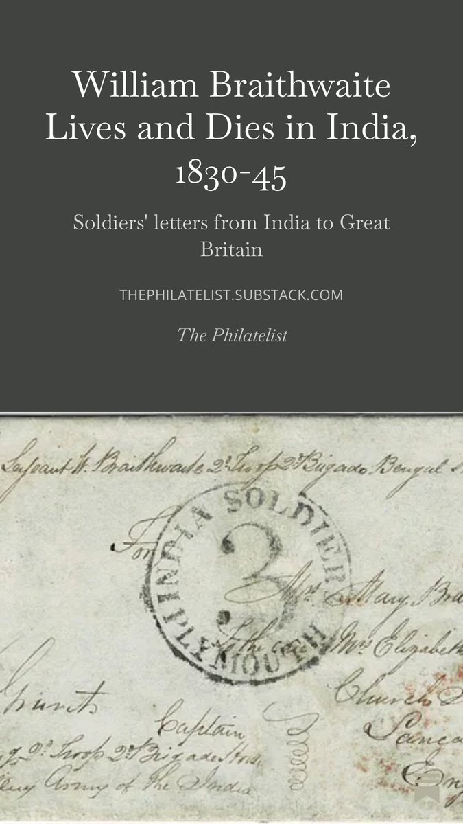 abhuwalka's tweet photo. A man tries to escape lack of opportunities in England soldiers for 15 years in India. 

This article discusses three of his letters written 1830, 1836, and 1839. 

And the three different 'INDIA SOLDIER&amp;c' entry handstamps applied at English ports.

https://t.co/QCEZJKwaBu https://t.co/8fOnuwczXo