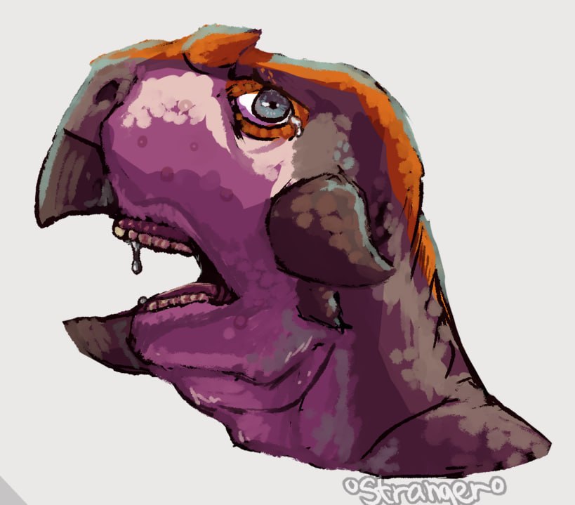 StrangerLair's tweet photo. My favourite character is Semyon from Tiny Bunny — like a Psittacosaurus sibiricus. I just can’t let go of these ‘dinosaurifications’… Others might not like him much, but I absolutely adore him🥹 https://t.co/tRXXByN6Rp
