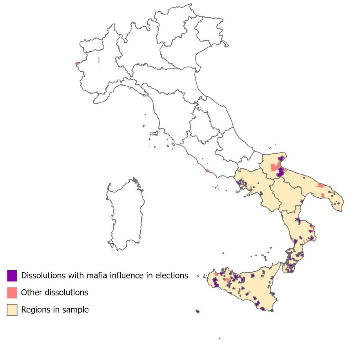 rodriguez_pose's tweet image. In #Italy’s south, the cost of combatting #mafia-like infiltration is a self-imposed austerity.
As @m_dicataldo, @Ele_ren94 &amp;amp; I find in our new JEBO paper, corrupt mayors forfeit 93% of EU funding. This is a strategic retreat to keep the regulators at bay. doi.org/10.1016/j.jebo…