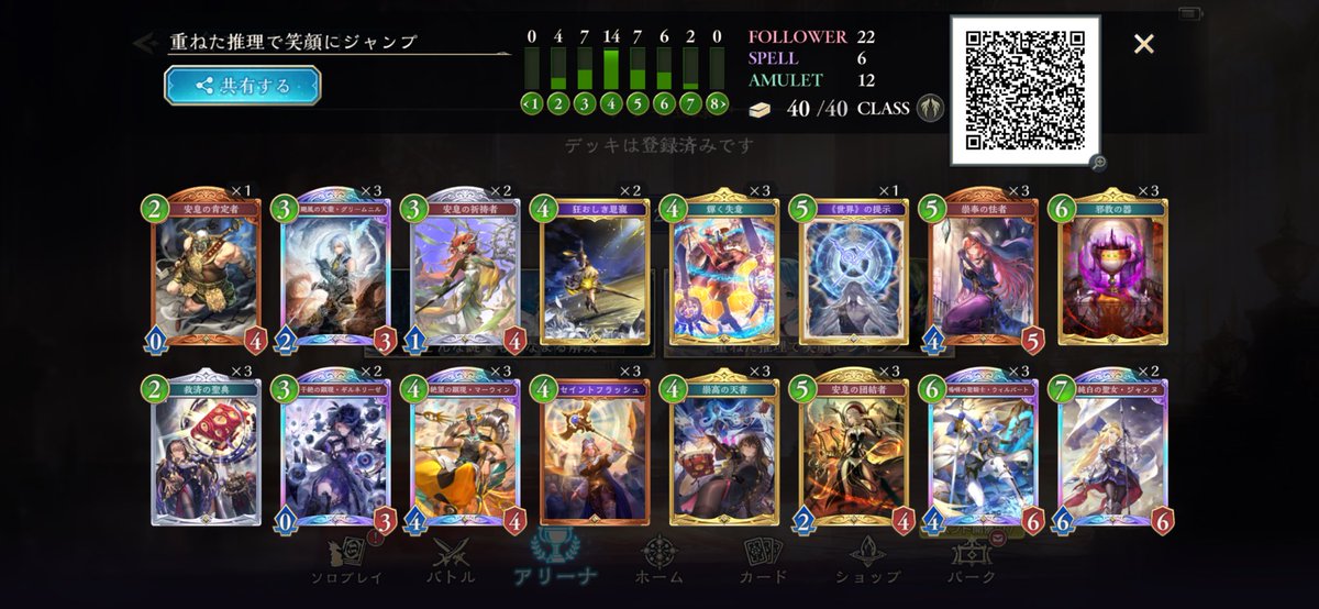 shadowverse_sen's tweet photo. JCS RAGE Day2 5-2fin

最強のコントロールデッキ2本持ちで暴れてたけど、仕方ないよりの負け方2回して魂負け😢
 
自身の実力が相当ついてきた自覚があったので勝ち切りたかった、また頑張ります💪

Nm 7-2
B    4-1 https://t.co/EFMMCBxyA6