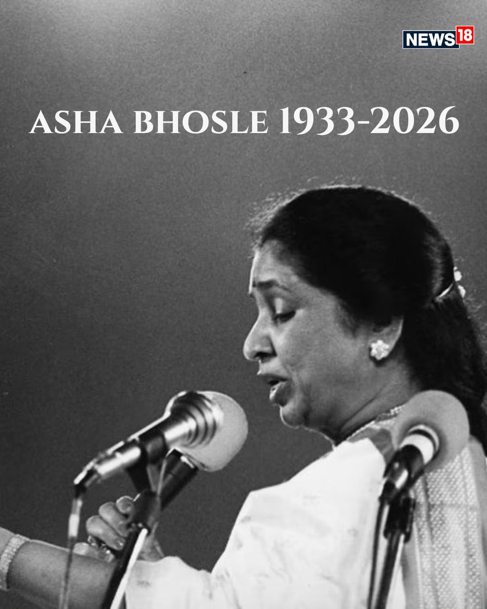 CNNnews18's tweet image. The voice may fall silent, but the melodies of Asha Bhosle will echo forever

#IndianSinger #AshaBhosle #Mumbai #legends #Bollywood #Films
