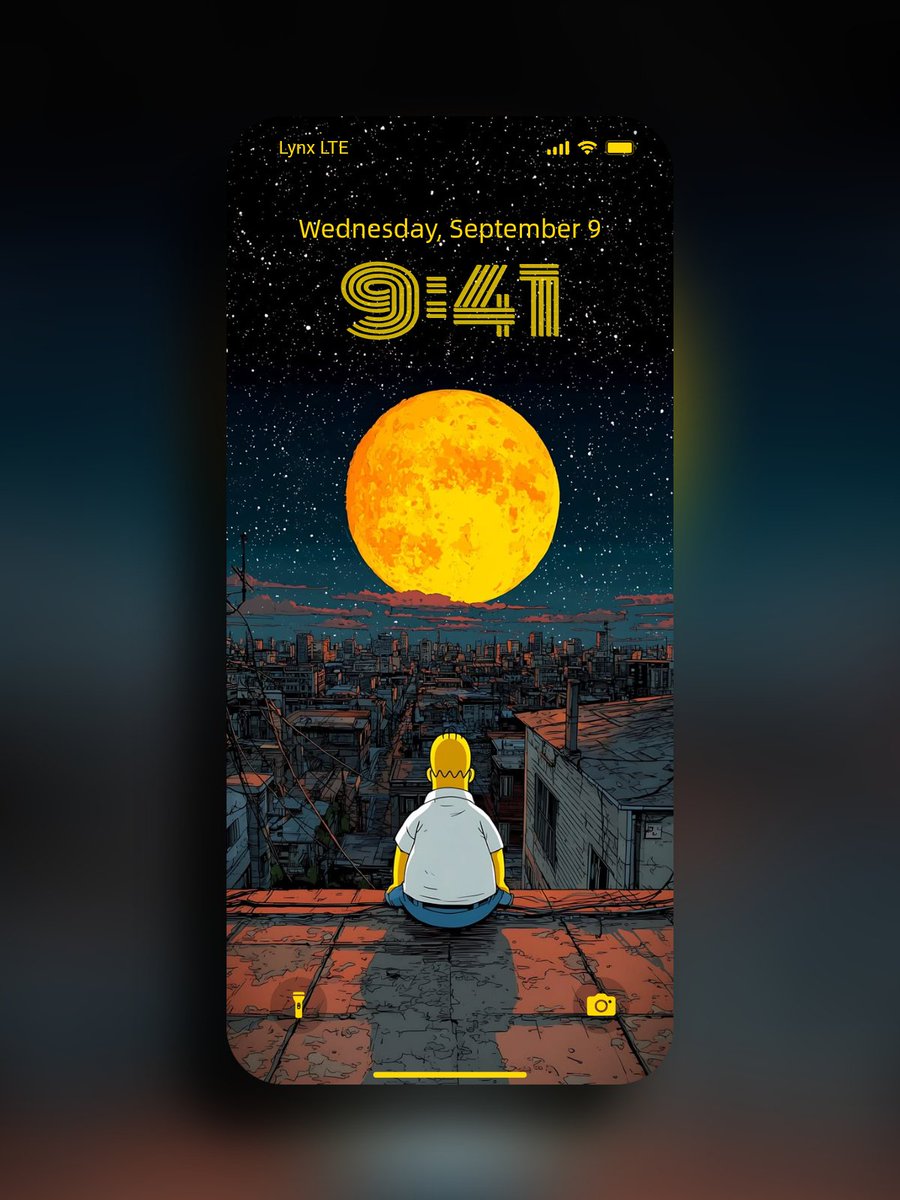 lynxchizzy's tweet image. The Simple Life 
#Simpsons #moon #fyp