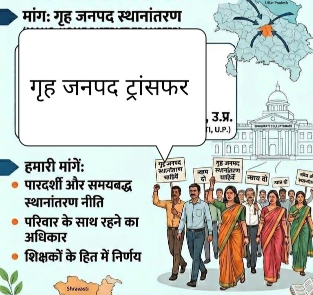 <a href="/mppchaudhary/">Pankaj Chaudhary</a> <a href="/BJP4UP/">BJP Uttar Pradesh</a> हम शिक्षकों की यही पुकार
सामान्य ट्रांसफर करे सरकार 
बाहरी जनपद में बहुत ज्यादा समस्या का सामना करना पड़ता है ना जाने सरकार क्यों नहीं सुन रही है 
शिक्षकों की  परेशानी समझें गर्मी की छुट्टी में सामान्य ट्रांसफर करें 
#UP_Basic_Teachers_Transfer_All_Districts