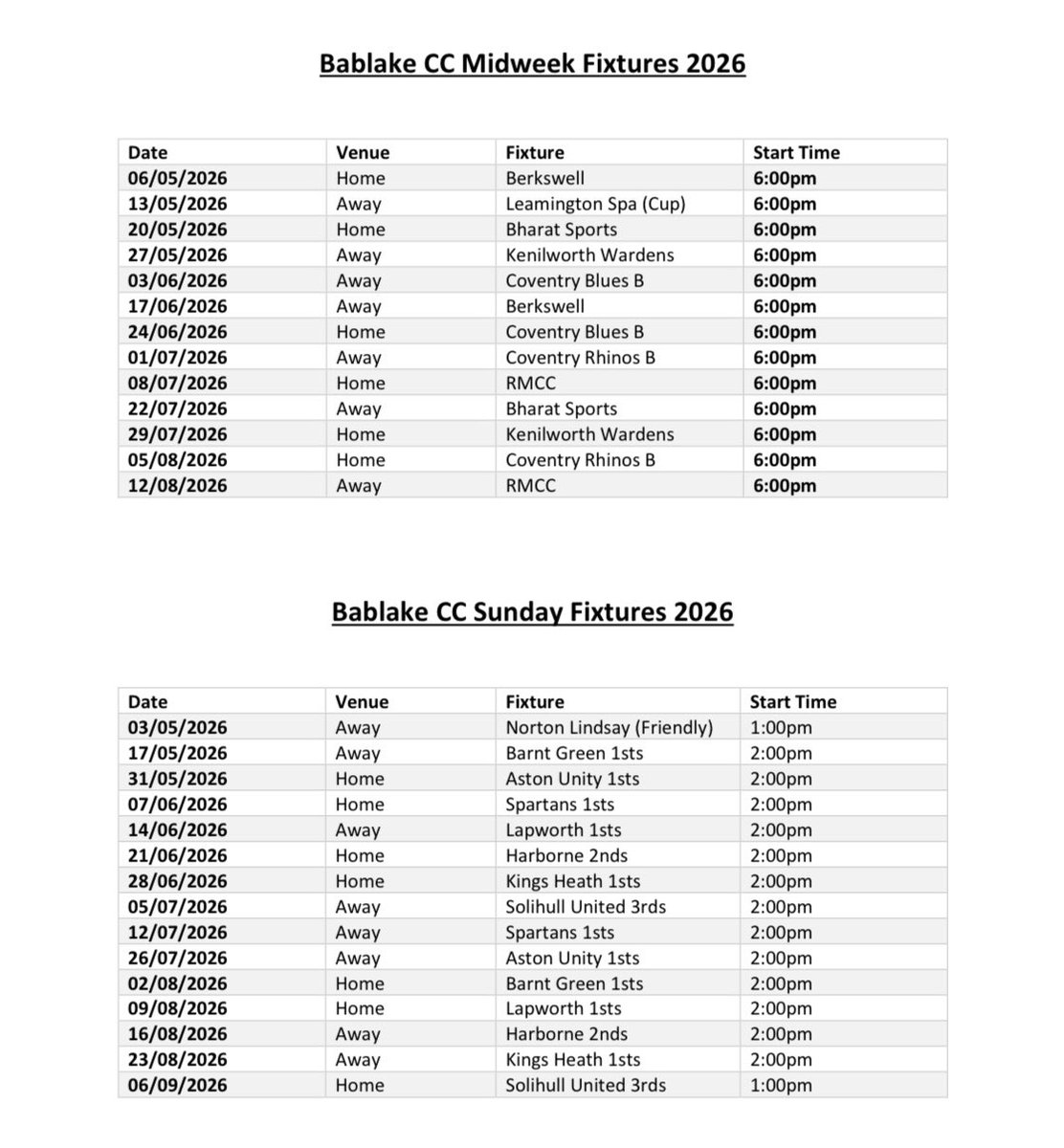 Bablake CC tweet media