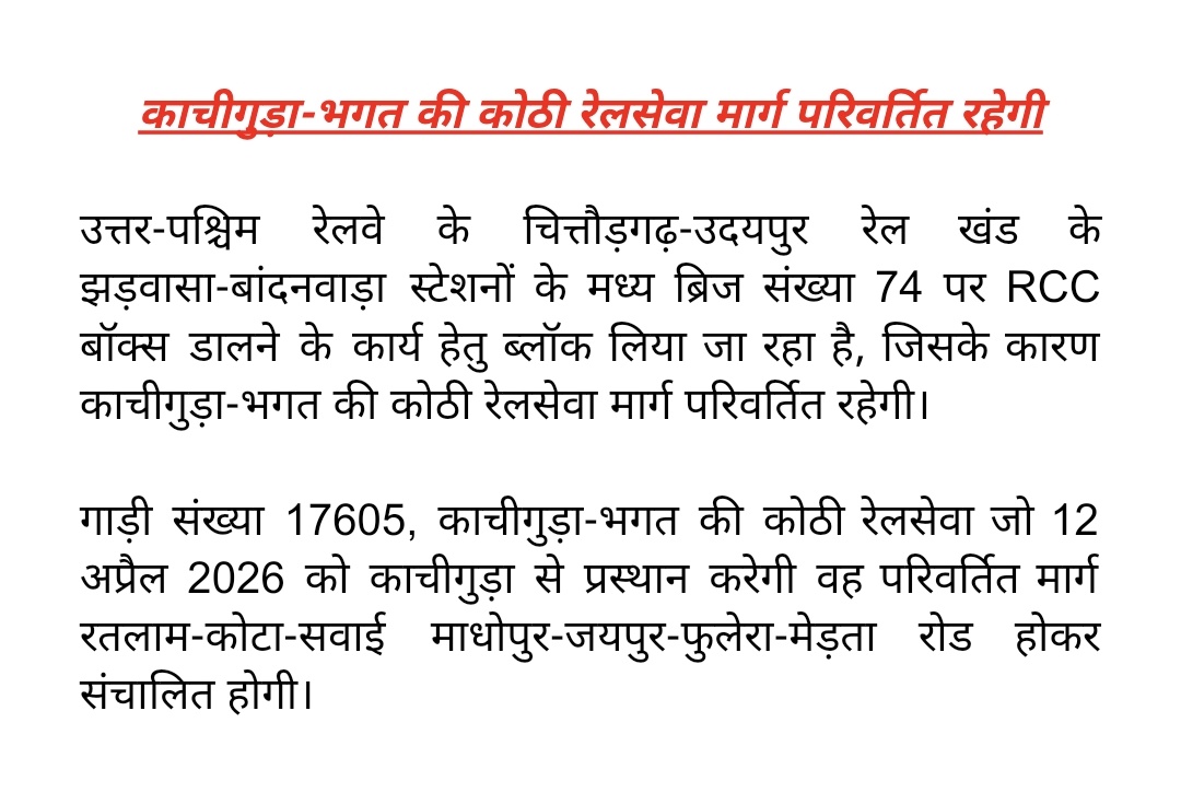 DRM JODHPUR tweet media