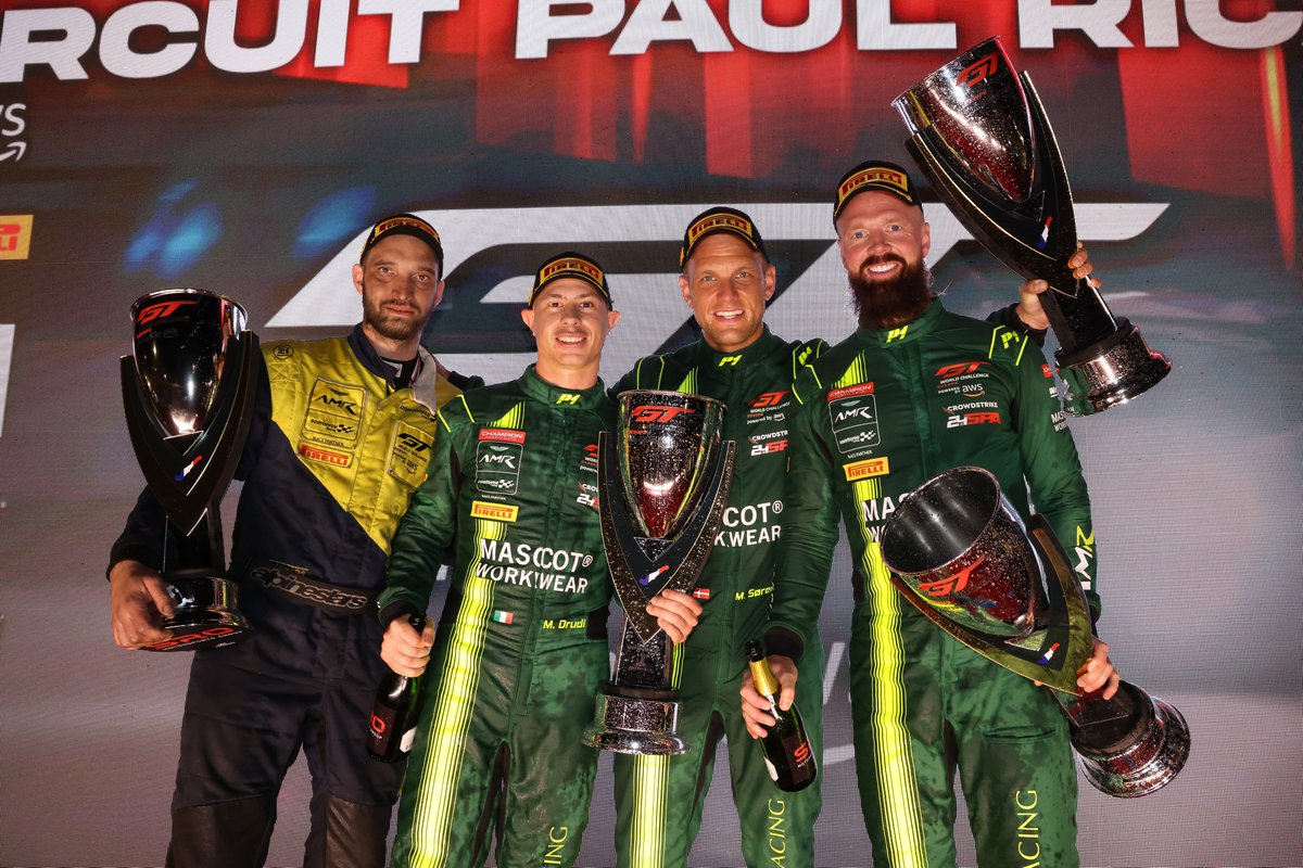 GTWorldChEu's tweet image. When the hard work pays off 🥹

It’s been 650 days since their last win, now, Drudi, Sorensen and Thiim finally return to the top step once more at Circuit Paul Ricard! 

#GTWorld | #GT3 #Motorsport