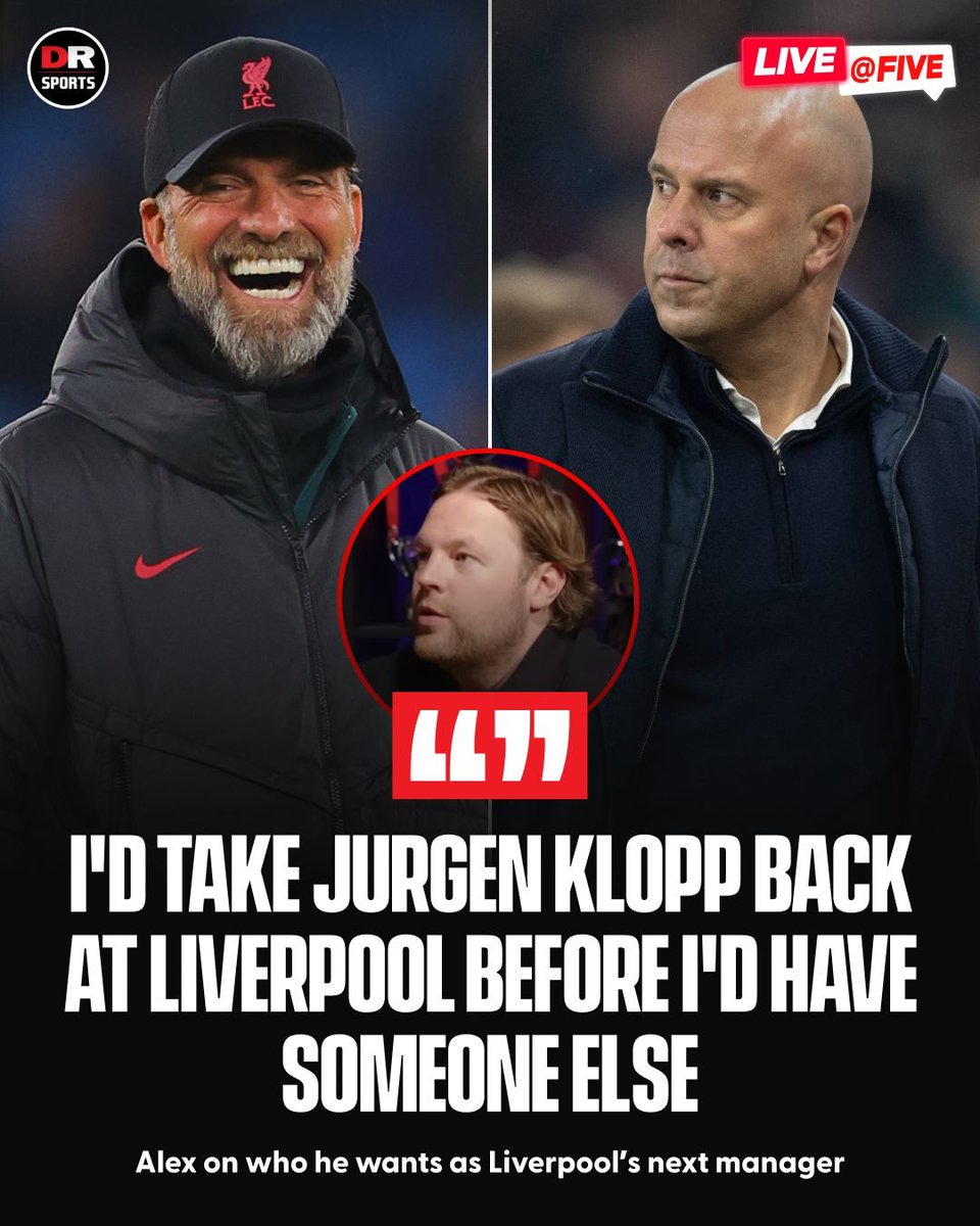 drsportsmedia's tweet image. If Liverpool were to appoint a new manager, who do you think would be the right fit? 👀

#Liverpool #LFC #PremierLeague #LiveAtFive