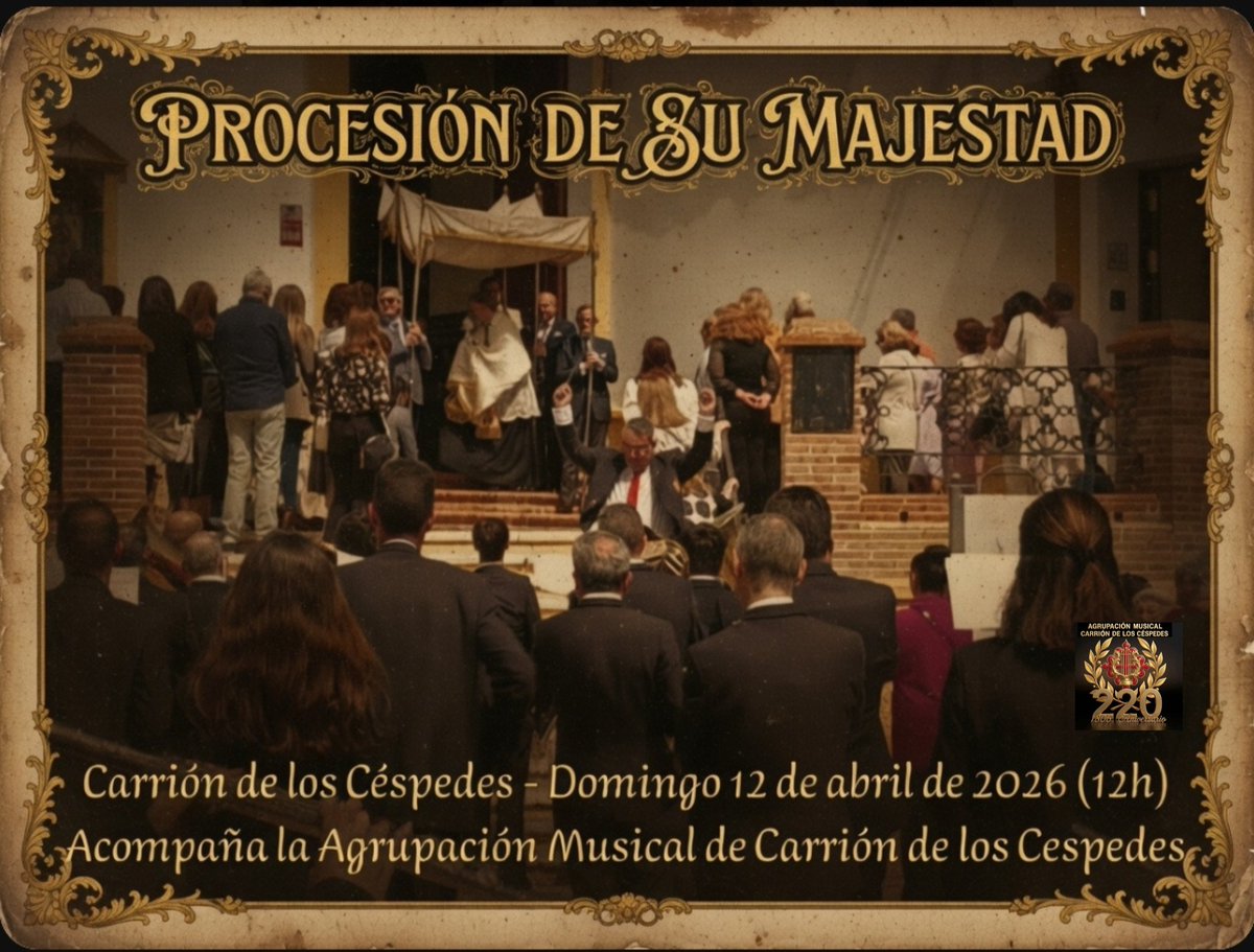 bandadecarrion's tweet photo. Hoy acompañaremos a Su Majestad en Público para llevar la comunión a los enfermos de nuestro pueblo. https://t.co/5mm87568O6