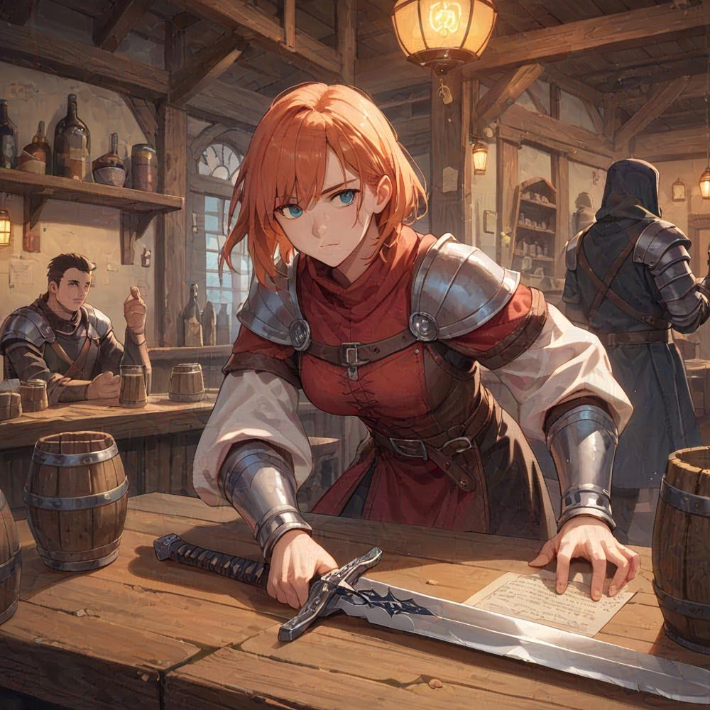 SundownHue's tweet image. #knight #tavern #art