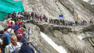 OrissaPOSTLive's tweet image. Amarnath Yatra, one of India’s largest pilgrimages to the sacred ice cave in Jammu and Kashmir, will run for 57 days from July 3 to August 28 (Raksha Bandhan). Registration for devotees begins on April 15, 2026.

#AmarnathYatra #JammuAndKashmir #Pilgrimage #OrissaPOST

📲 Follow