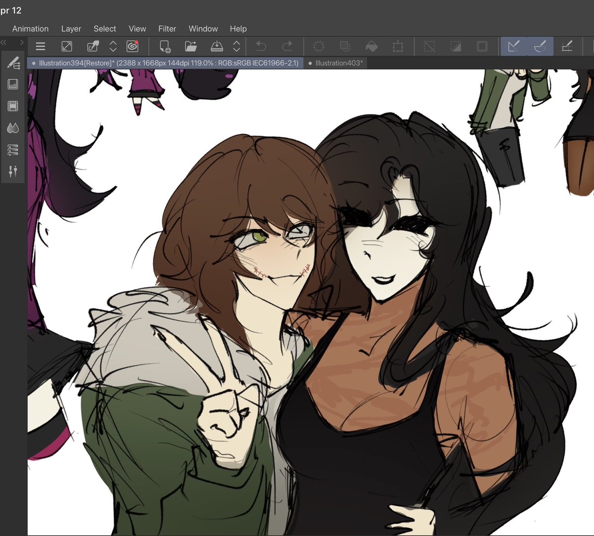 incon_sy's tweet image. I hate being sick #ninathekiller #clockwork #janethekiller