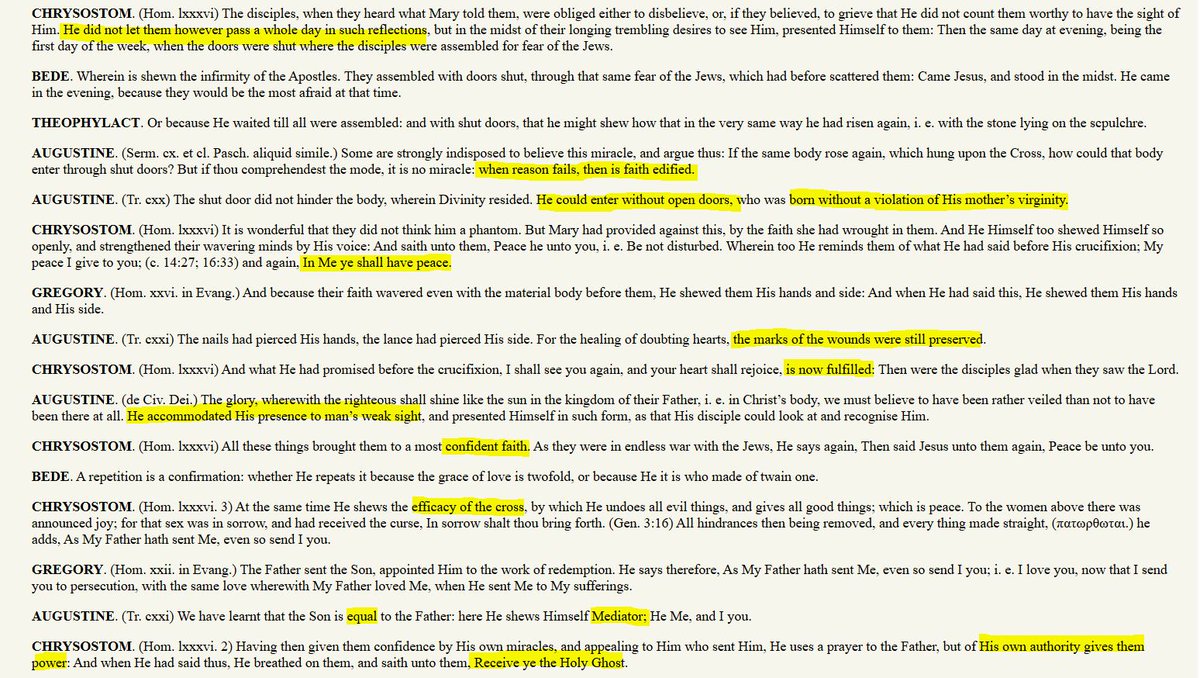Michael65413248's tweet photo. #John20:19-31
https://t.co/3Q2VqW5HJf
Saints' Commentaries
https://t.co/ehFt7SwpL9
Slides2 &amp;3🔽: #StJohnChrysostom said about Priests who haven't exercised proper vigilance over others. Glorified Body.
Ref
Jesus heals
https://t.co/qQirS1ArIV
https://t.co/Pz8lku5cJk
🙏for the Sick https://t.co/O1ooAO85Ig