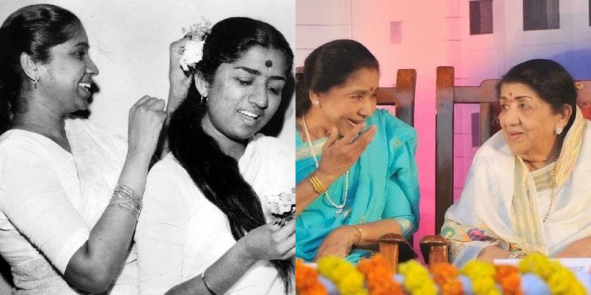 Dpiff_official's tweet photo. Both sisters, Lata Mangeshkar and Asha Bhosle, passed away at the age of 92.
#AshaBhosle #RIP #DPIFF https://t.co/PciPR5jdtZ