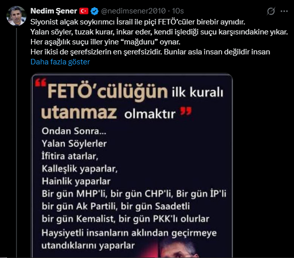 O kadar alçak ki ;
ortada mafyadan rüşvet aldığına dair iddialar var
onun yerine konuyu saptırıp iftira atmayı tercih ediyor !

Tüm hırsızlar gibi "feto" iftirasına sarılmış !