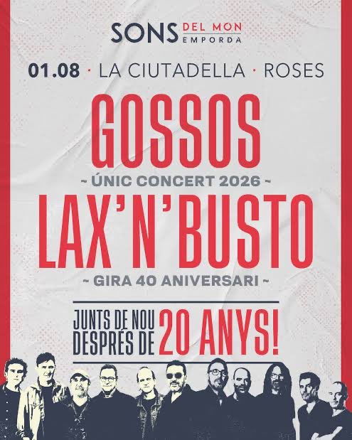gossosgrup's tweet photo. Entrades a https://t.co/jXSfUJ2puf https://t.co/ZEiFD5FZCp