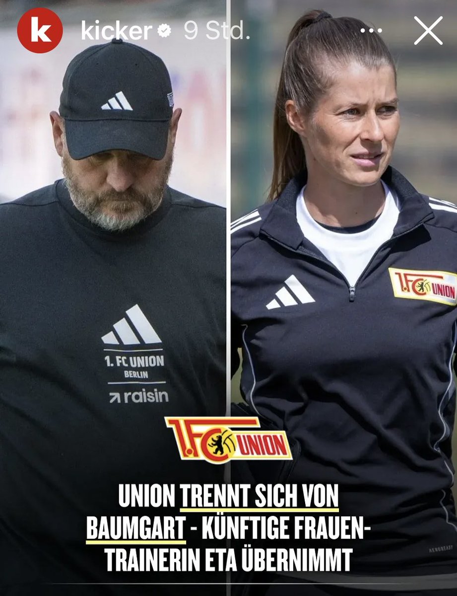janchen_wi's tweet image. Alter, @fcunion setzt auf Trainerin - und die Frauen-gehören-an-Herd-Fraktion geht steil 🫣

#Union ist nicht mein Verein, aber ich feiere die Verantwortlichen für die Entscheidung und den Admin, der eh Weltklasse ist und die Hater hier abräumt 💪🏻 Viel Erfolg Marie-Louise #Eta !