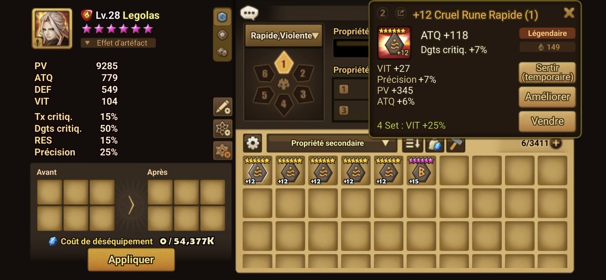 Swift upgrade !! My weakest slot is 5 rn, my fastest rune in broken is + 23 rn