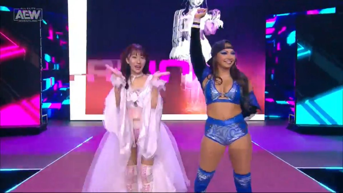 SkyeBlueNews's tweet image. On this day!

Skye Blue &amp;amp; Riho vs The Outcasts (Ruby Soho &amp;amp; Toni Storm) with Saraya at ringside on AEW Dynamite Episode 184 on the 12th April 2023.

Match report 👇

#AEW #AEWDynamite #SkyeBlue #Riho #ToniStorm #RubySoho #Saraya #Wrestling #ProWrestling