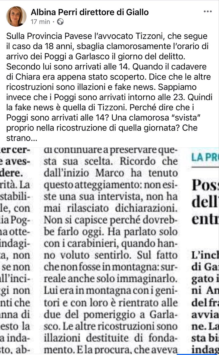 Albina Perri direttore tweet media