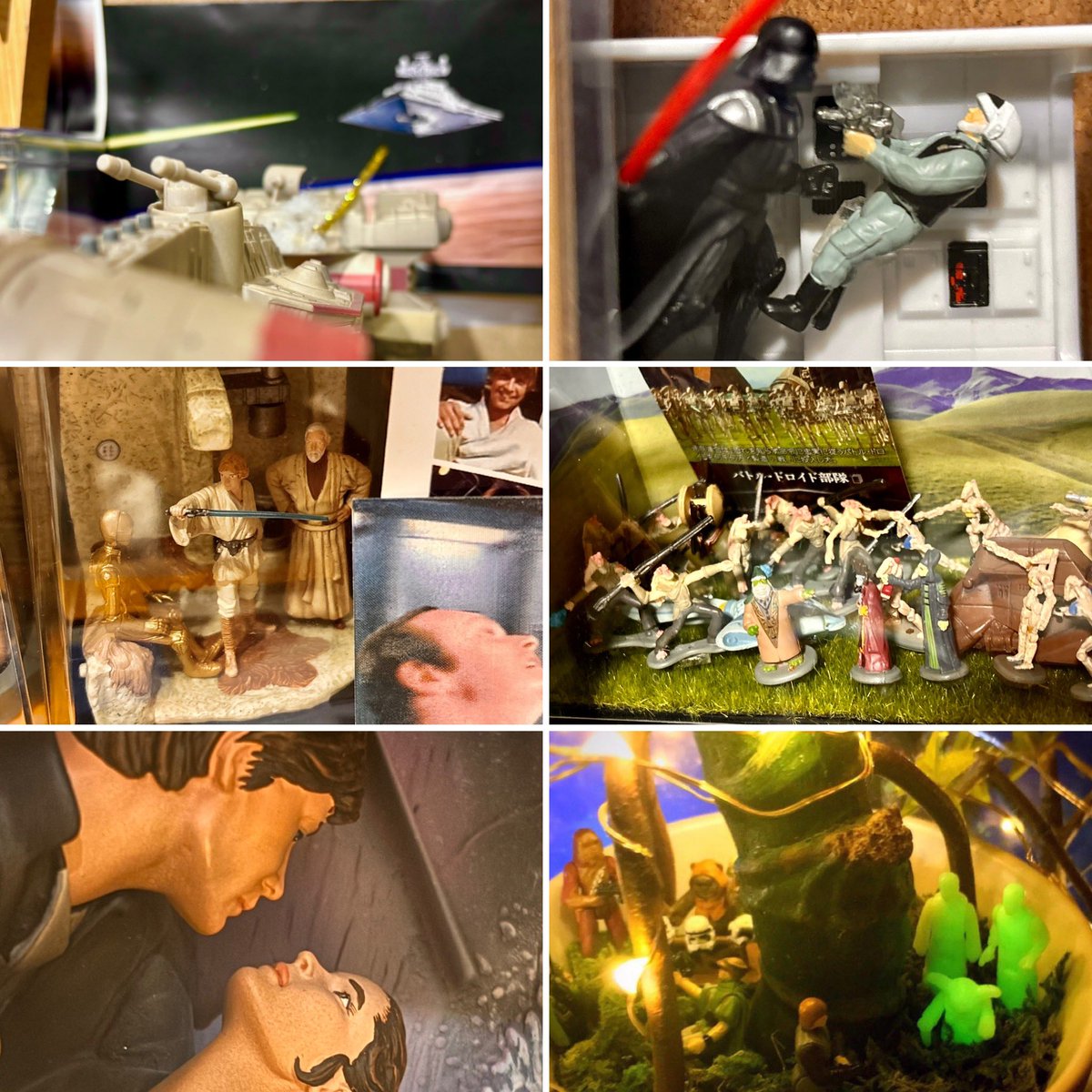 くりそん(SWのグッズ組み合わせで全エピソードストーリー順追体験できるを実現したけど場所なし。 tweet media