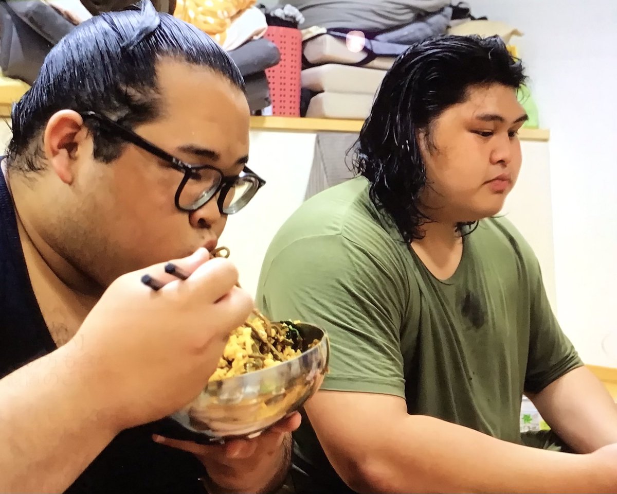 2年前、みなさんは何をしてましたか？2年前の二子山部屋のワンシーン。#二子山部屋　#小滝山　#桑江　#生田目　#若雅