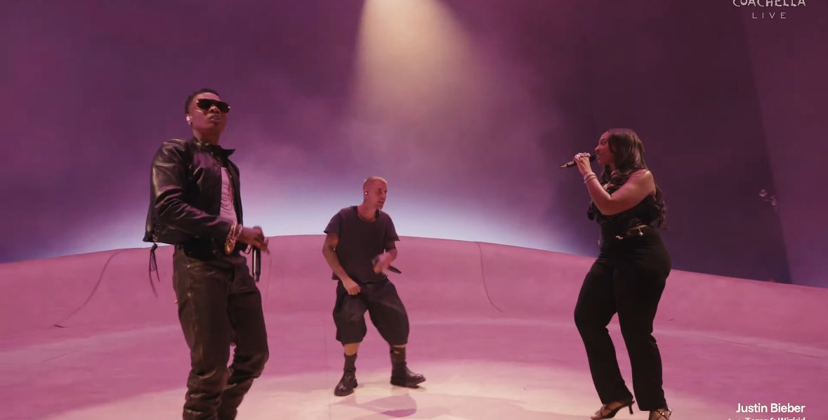 hypetribeng's tweet image. 🚨Wizkid, Tems &amp;amp; Justin Bieber live at the 2026 #Coachella