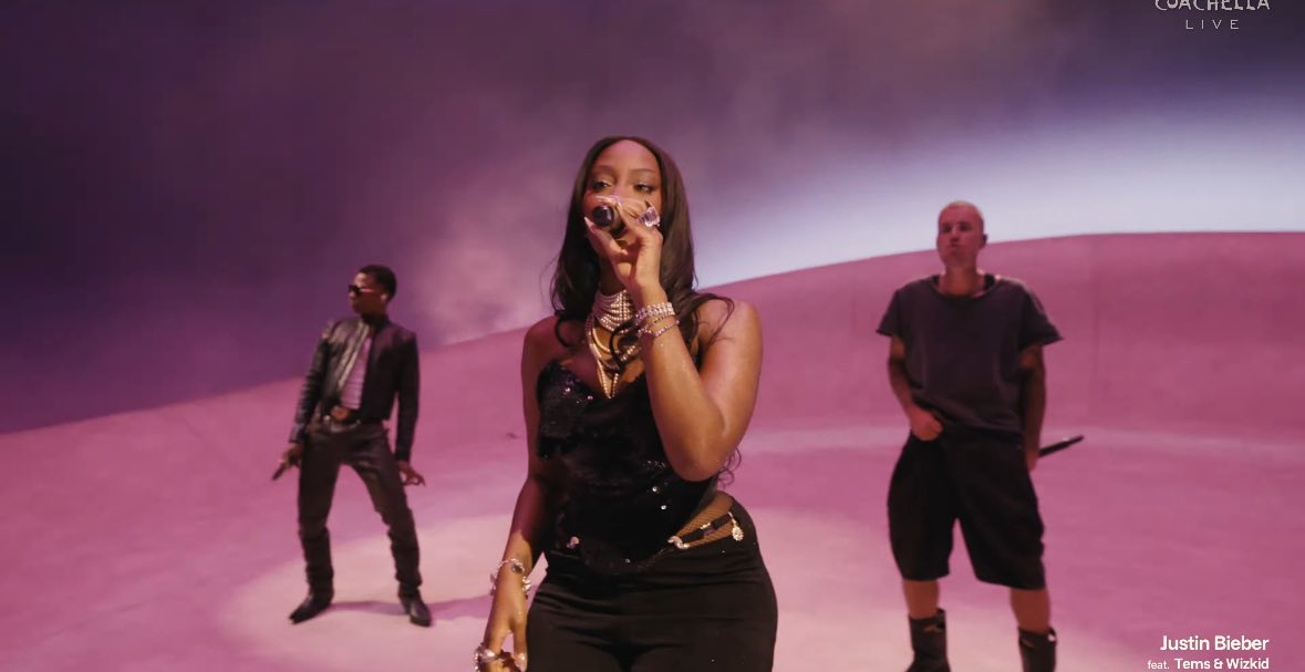 hypetribeng's tweet image. 🚨Wizkid, Tems &amp;amp; Justin Bieber live at the 2026 #Coachella