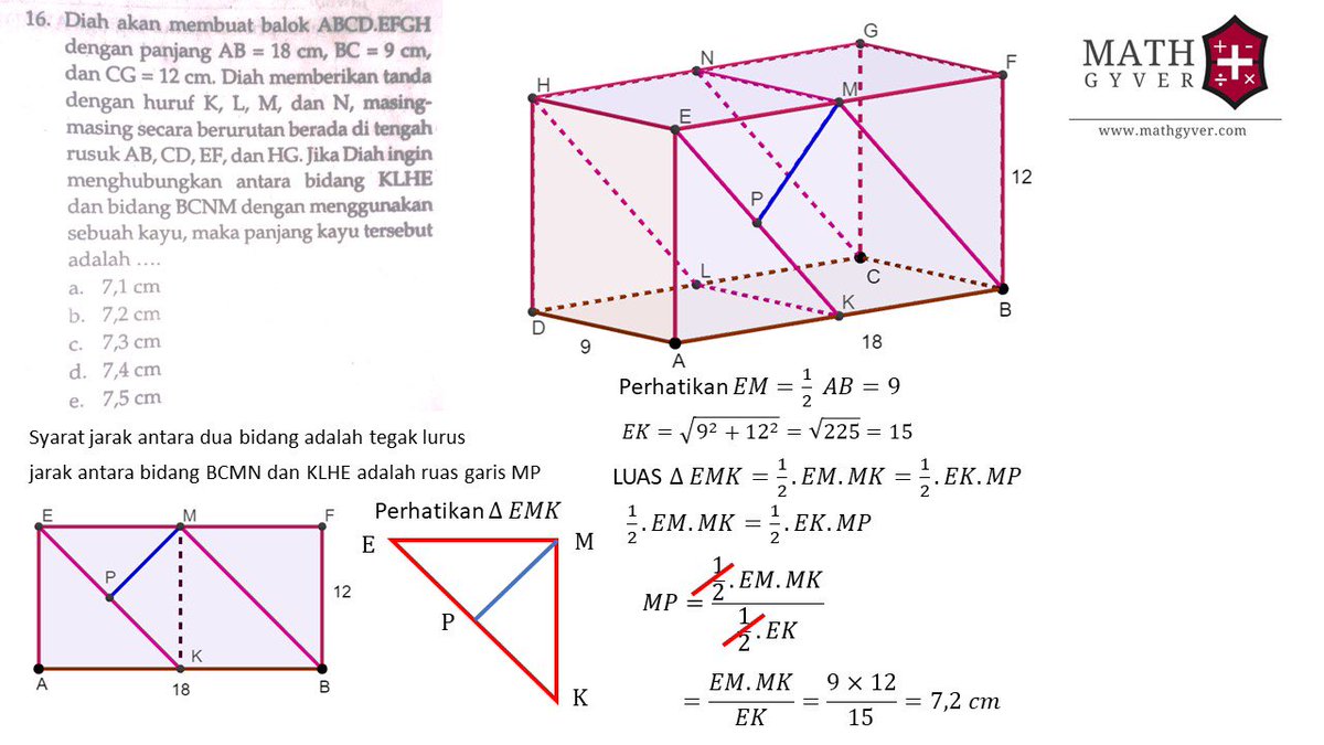 MathGyver4U's tweet image. Pernah dengar keluhan "Matematika itu abstrak"? 🧩

​Dengan GeoGebra, kita narik konsep dari awang-awang langsung ke layar. Visualisasi jarak antar bidang di bangun ruang bukan lagi tebak-tebakan gambar 2D di papan tulis.
"Technology doesn't replace the teacher, it empowers the