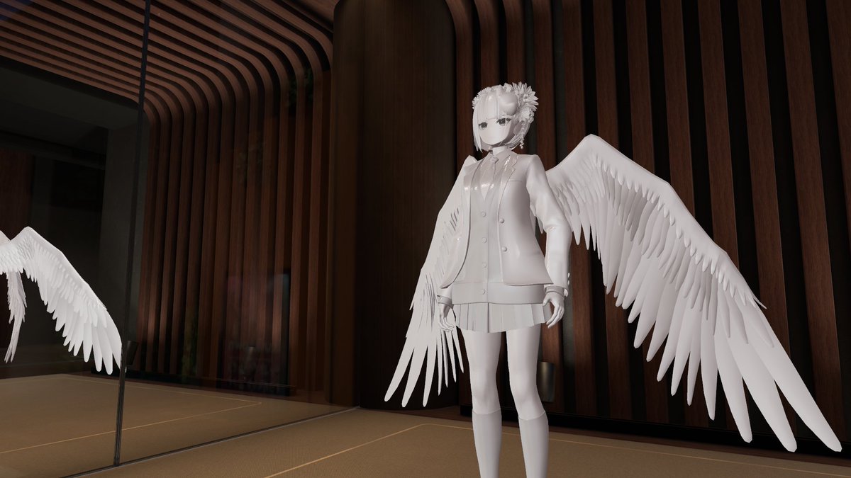 Zamieru_zamieru's tweet image. #vrc華夜 #vrc #psu 
PSU集会用に作成した制服改変