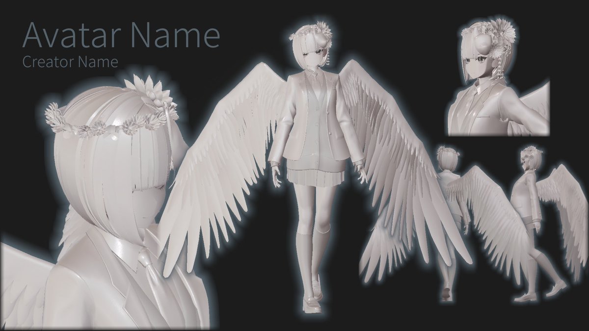 Zamieru_zamieru's tweet image. #vrc華夜 #vrc #psu 
PSU集会用に作成した制服改変