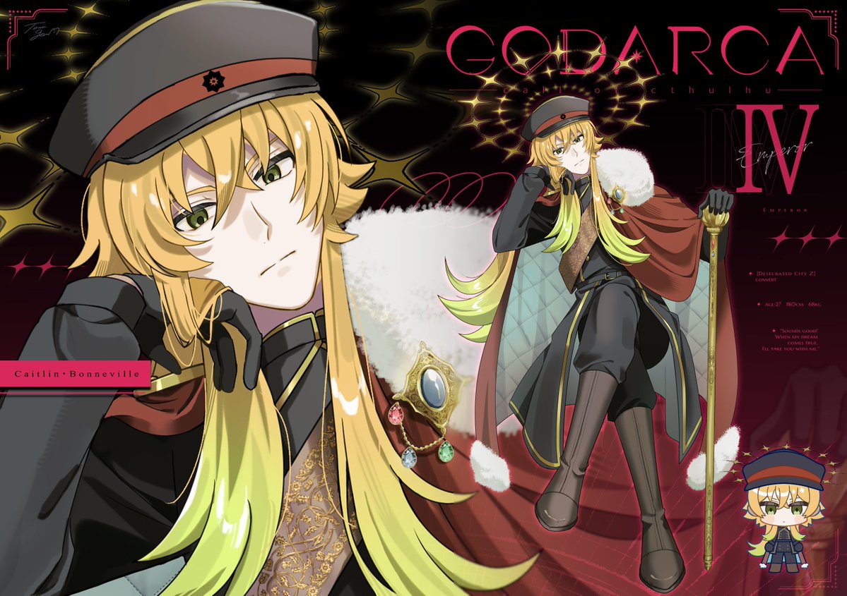 genk1zam4s's tweet photo. ✧• ──────── •✧
　 GODARCA▸HOⅣ
　　　　皇帝
✧• ──────── •✧ https://t.co/LqCZ7nsrbE