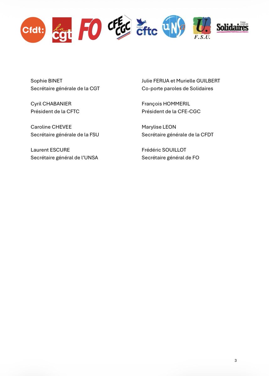 Sophie Binet tweet media