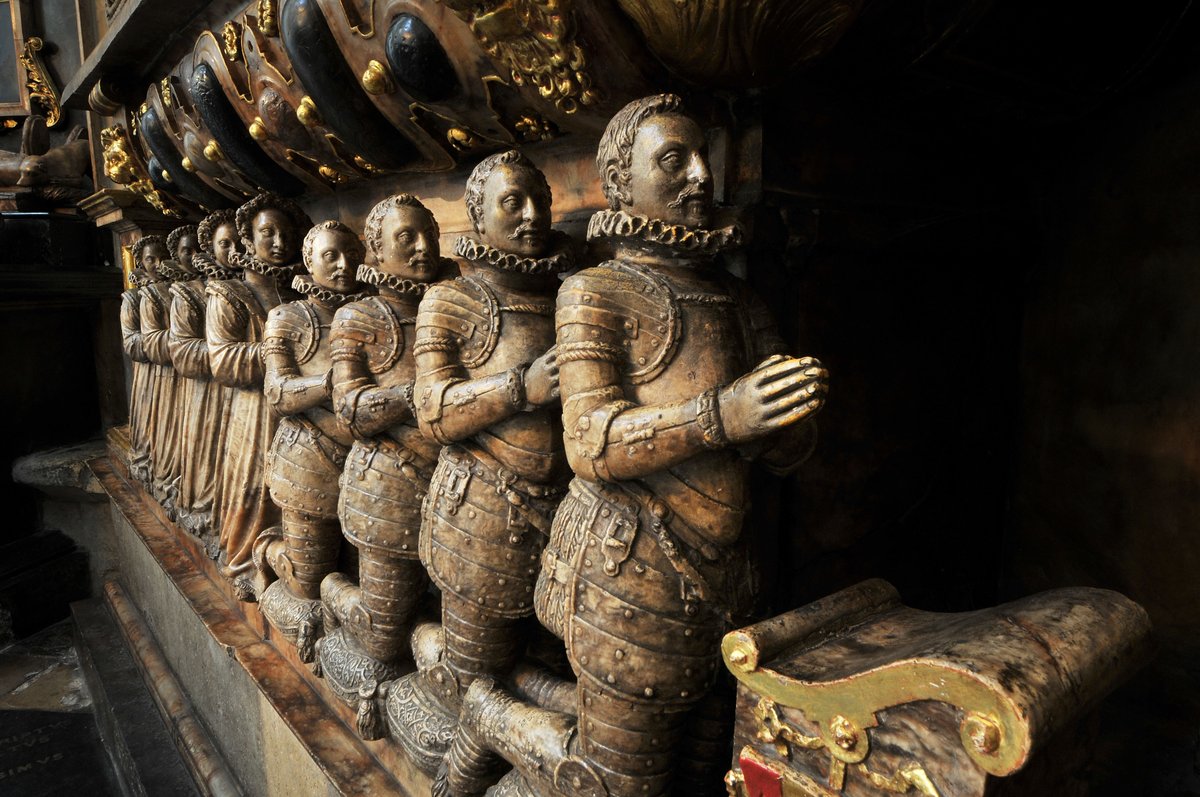 Politician Sir Thomas Bromley died #onthisday in 1587. Bromley was Privy Counsellor and served as Lord Chancellor to Queen Elizabeth I. His grand monument can be found in the Abbey’s Chapel of St Paul and is decorated with small figures, known as ‘weepers’, which represent