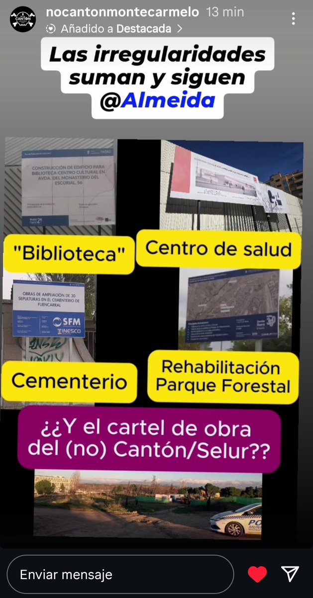 Las irregularidades suman y siguen, <a href="/AlmeidaPP_/">José Luis Martínez-Almeida</a>. Todo alrededor del #megacantón de #Montecarmelo es oscuro. <a href="/bcarabante/">Borja Carabante</a> y <a href="/Mtnezparamo/">José A Mtnez Páramo</a>, las cosas no se hacen así