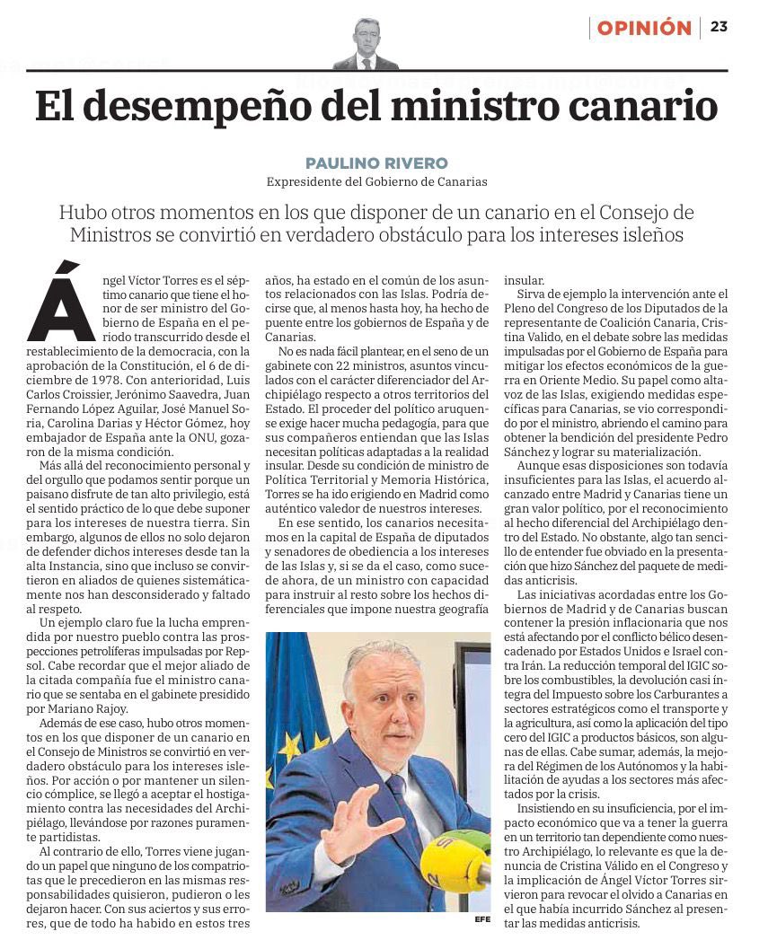 Ángel Víctor Torres Pérez tweet media