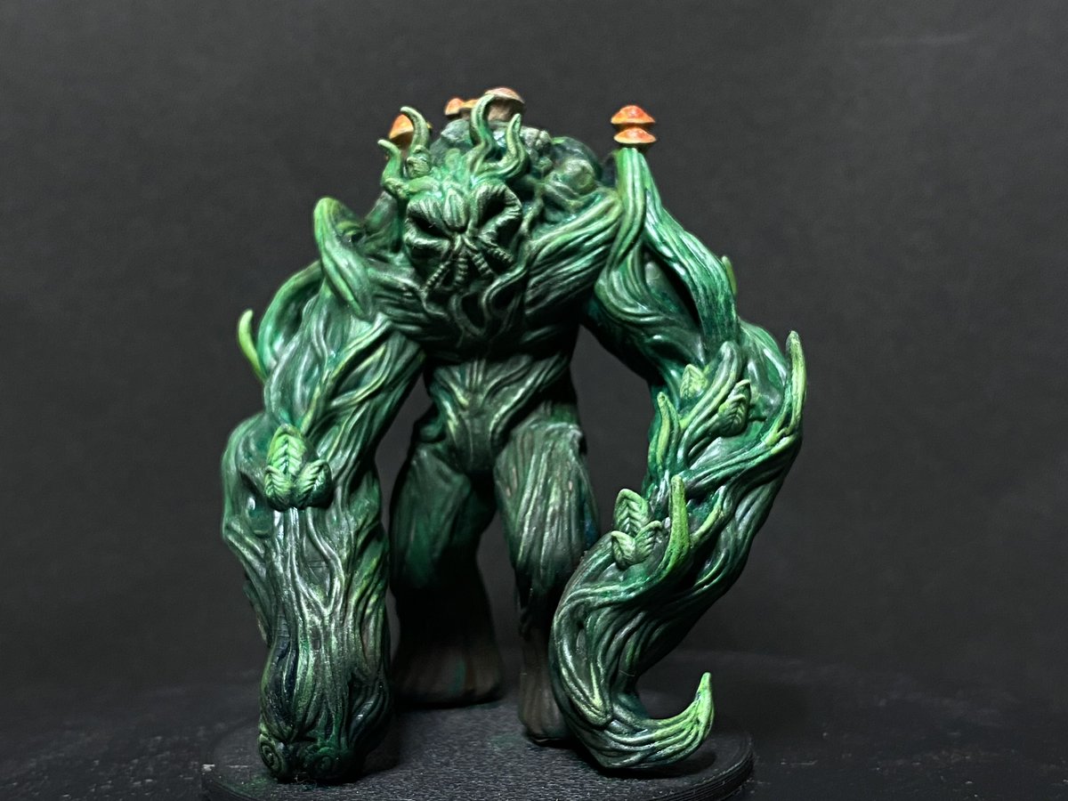 gomax20141's tweet image. シャンブリングマウンド完成
#hotgoblin 
#miniaturepainting 
#dnd 
こちらも昨晩塗り上がり
肩と背中のキノコがキュート🍄
一度塗ったことのあるお気に入りのモデルです
いずれ森や泥っぽいベースデコを施してあげたいですね🌱