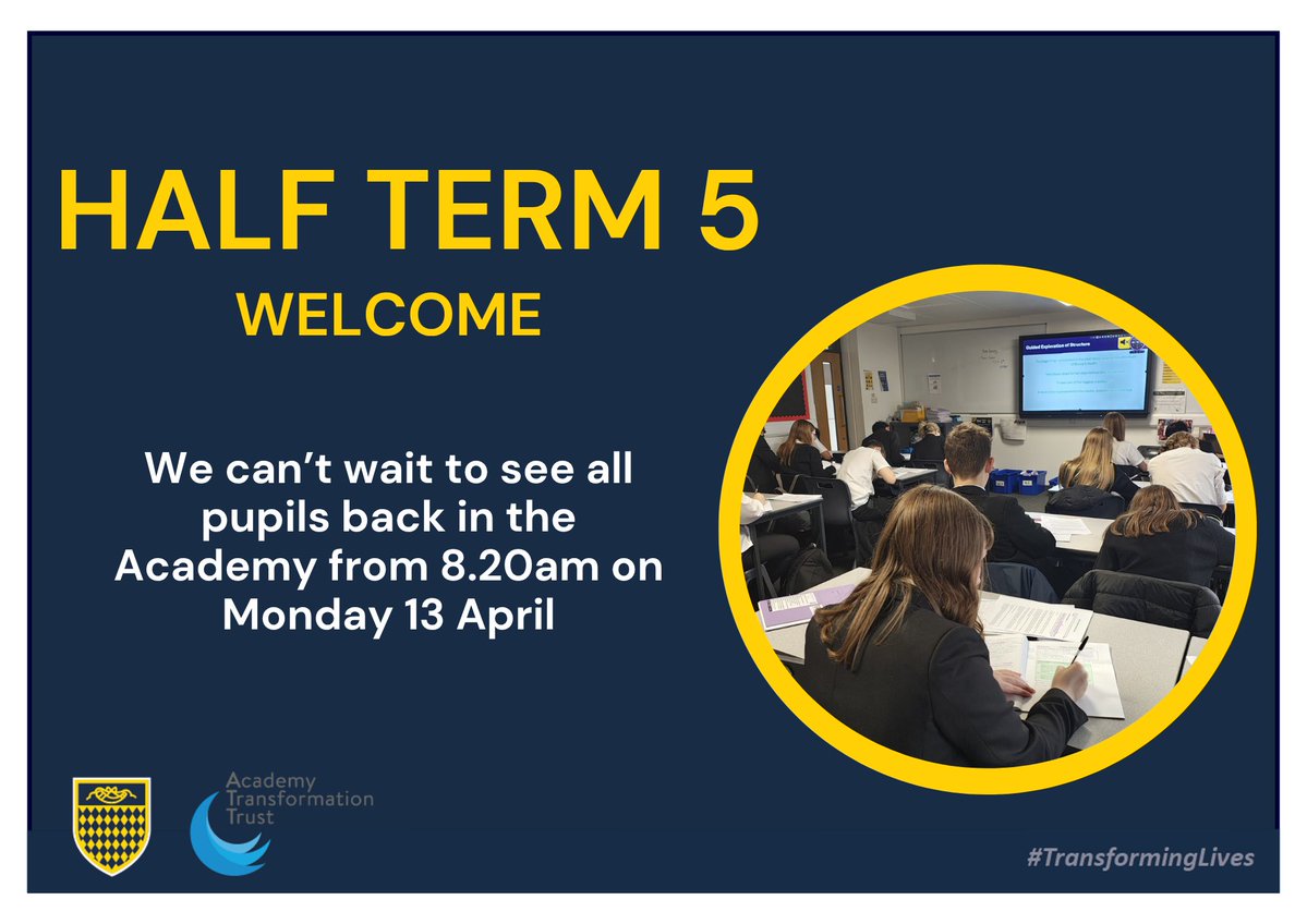 DukeriesAcademy's tweet image. We are ready to welcome all pupils back in the morning for the summer term. We hope you all had a wonderful break.

Free breakfast for every child is available from 8.20am, with the final whistle at 8.40am.

Let's get off to a strong and positive start!

#Excellence #WelcomeBack