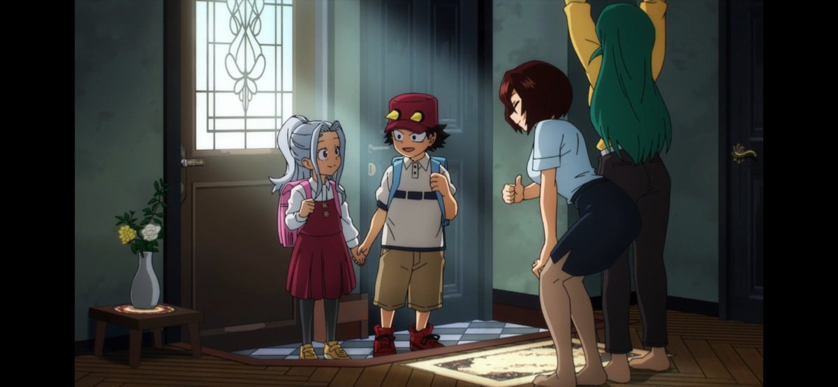 洸太くんとエリちゃん…おててつないでて可愛い〜！😍 #ヒロアカ #heroaca_a